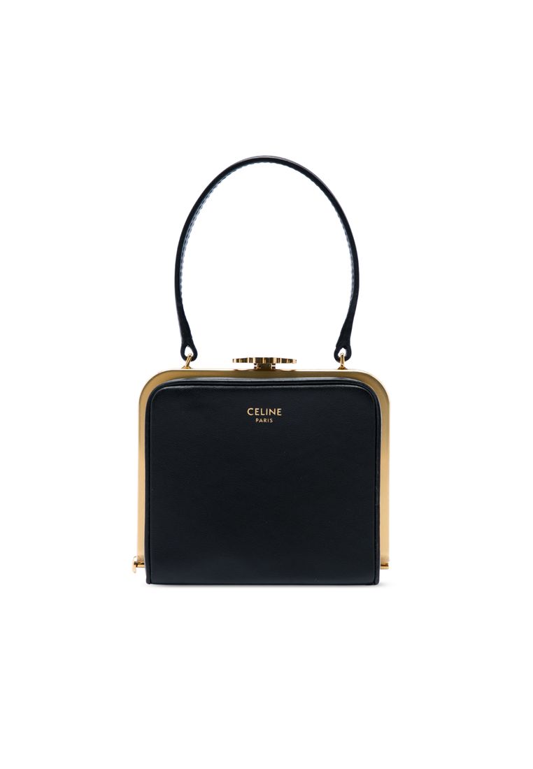 Celine Pre-Loved Celine Calfskin Triomphe Lana Minaudiere