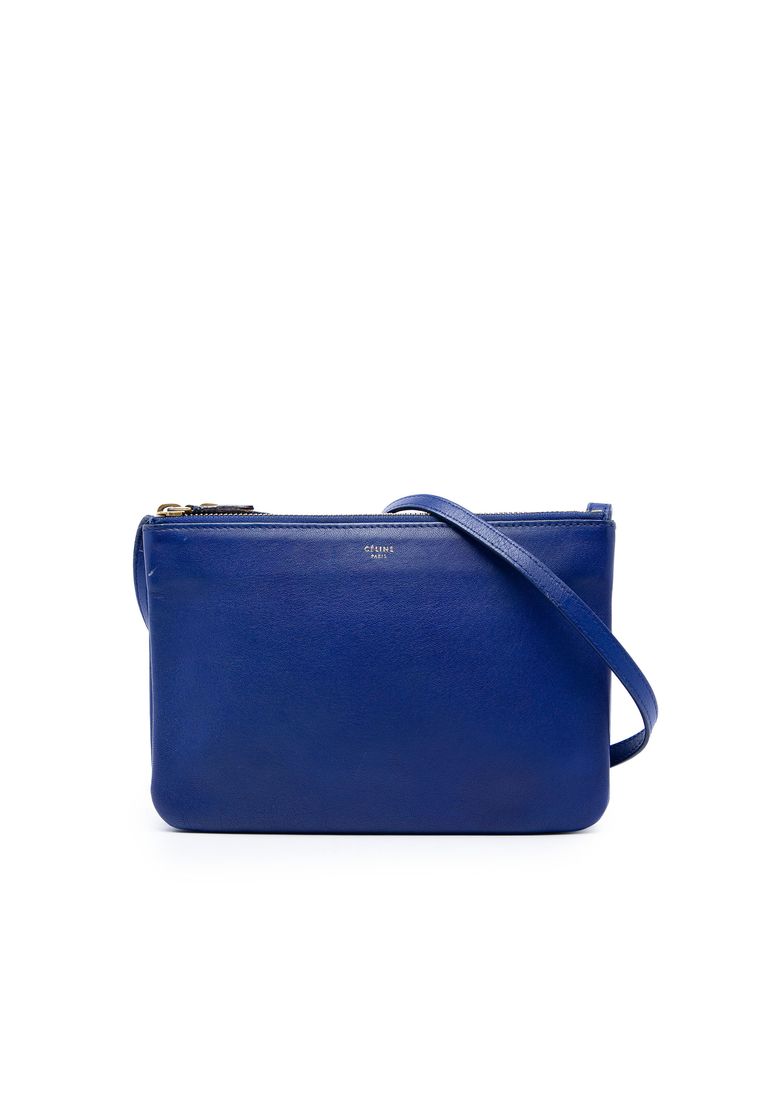 Celine Pre-Loved Celine Small Lambskin Trio Crossbody