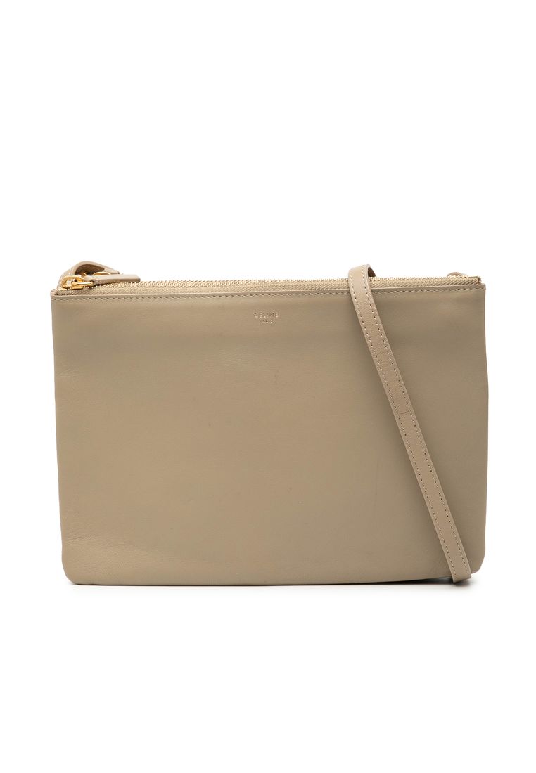 CELINE Pre-Loved Celine Large Lambskin Trio Crossbody