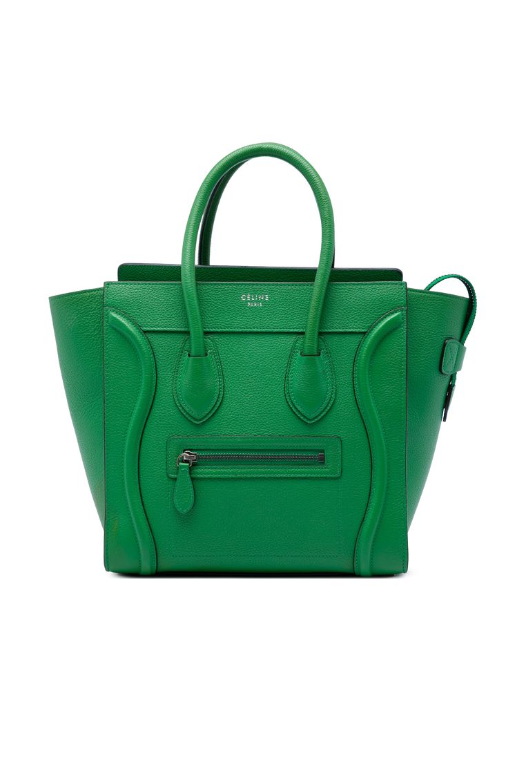 CELINE Pre-Loved Celine Micro Drummed Calfskin Luggage Tote