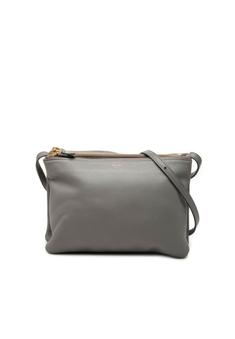 Celine Pre-Loved Celine Large Lambskin Trio Crossbody