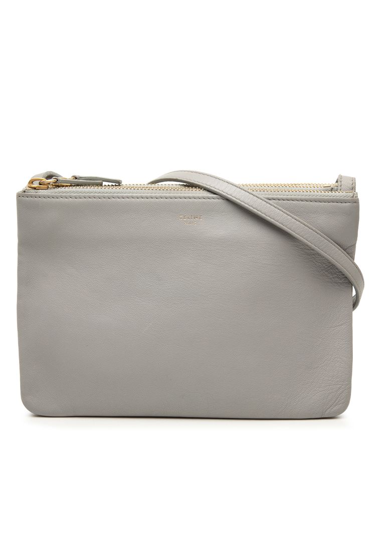 Celine Pre-Loved Celine Small Lambskin Trio Crossbody
