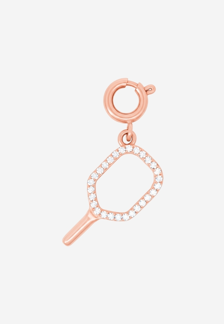 CELOVIS Pickleball Spirit Memoir Charm in Rose Gold