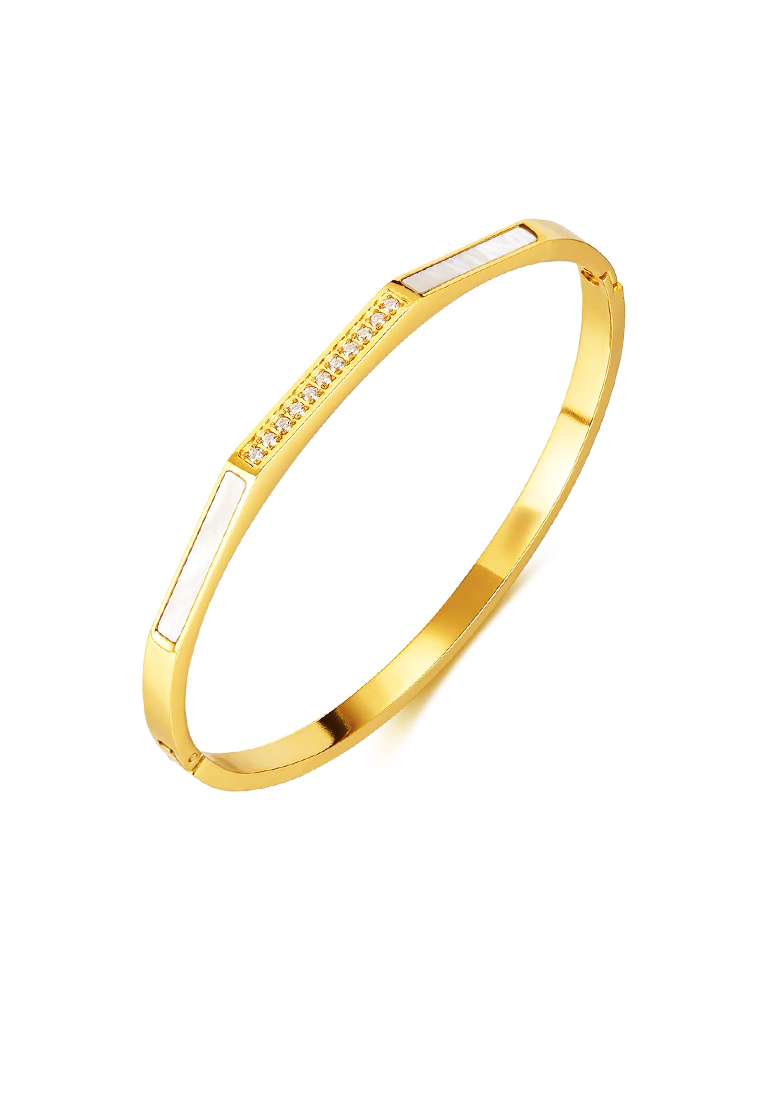 CELOVIS Liora Cubic Zirconia Bangle in Gold