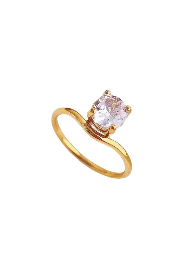 CELOVIS Demmi Cubic Zirconia Band Ring in Gold