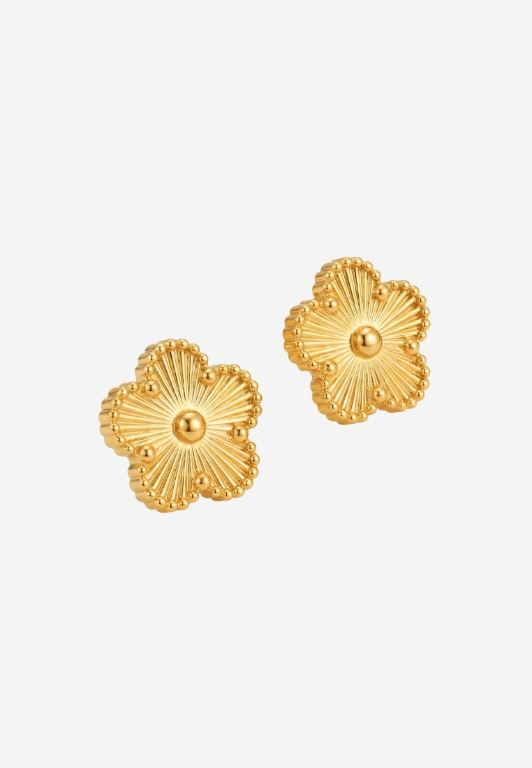 CELOVIS Emma Flower Stud Earrings in Gold