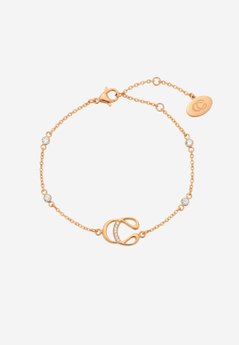 CELOVIS Unbreakable You Cubic Zirconia Bracelet in Rose Gold