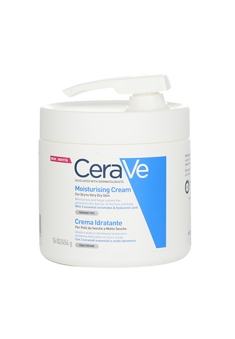 CeraVe CERAVE - Moisturising Cream For Dry to Very Dry Skin (With Pump) 454g/16oz.