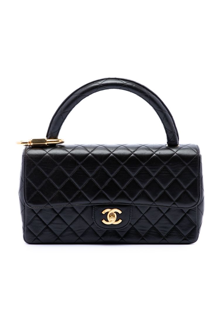 CHANEL Pre-Loved Chanel Medium Lambskin Kelly Parent Top Handle Bag