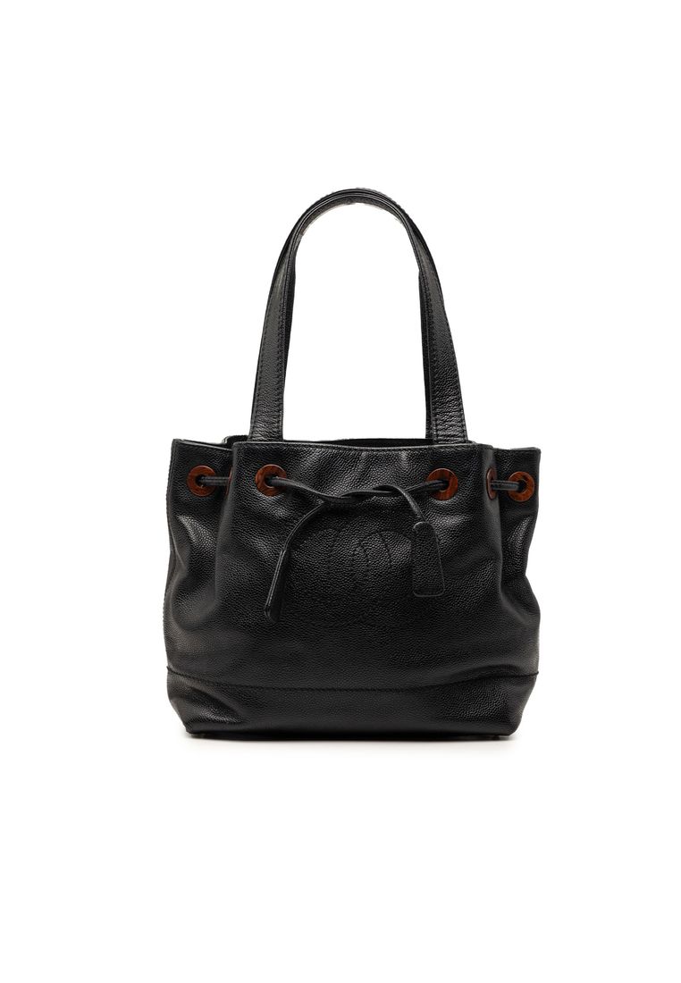 Chanel Pre-Loved Chanel Cc Caviar Drawstring Tote