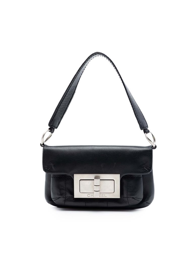 Chanel Pre-Loved Chanel Calfskin Square Stitched Mademoiselle Shoulder Bag