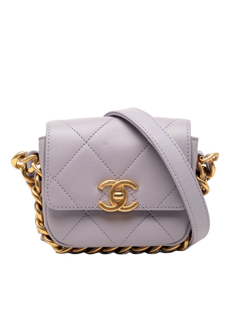 Chanel Pre-Loved Chanel Mini Quilted Calfskin Framing Chain Flap