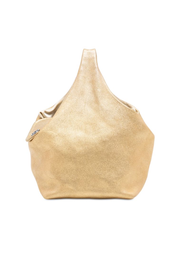 Chanel Pre-Loved Chanel Cc Metallic Lambskin Hobo