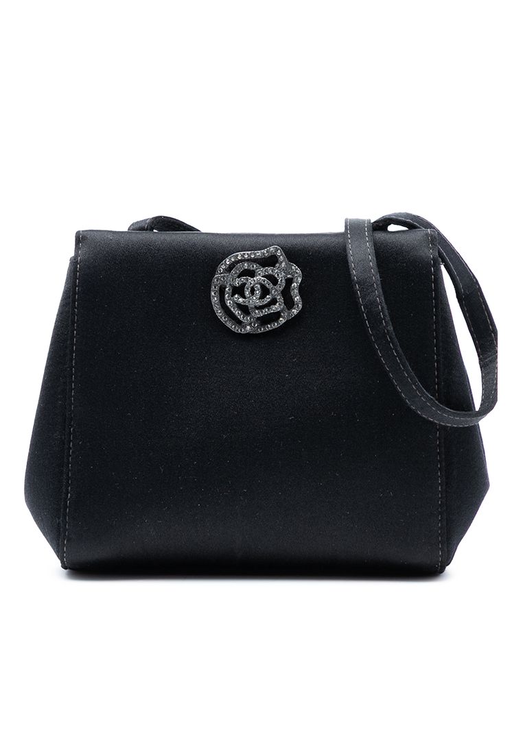 Chanel Pre-Loved Chanel Satin Camellia Evening Bag