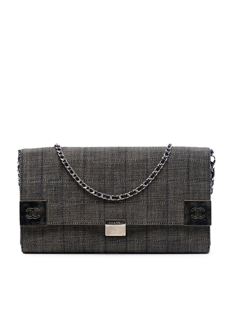 Chanel Pre-Loved Chanel Cc Choco Bar Denim Chain Flap