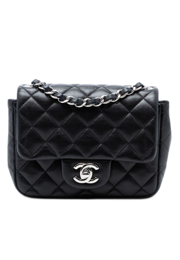 Chanel Pre-Loved Chanel Mini Square Classic Lambskin Single Flap
