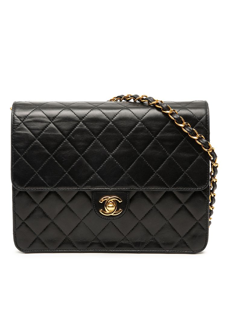 Chanel Pre-Loved Chanel Small Cc Quilted Lambskin Single Flap