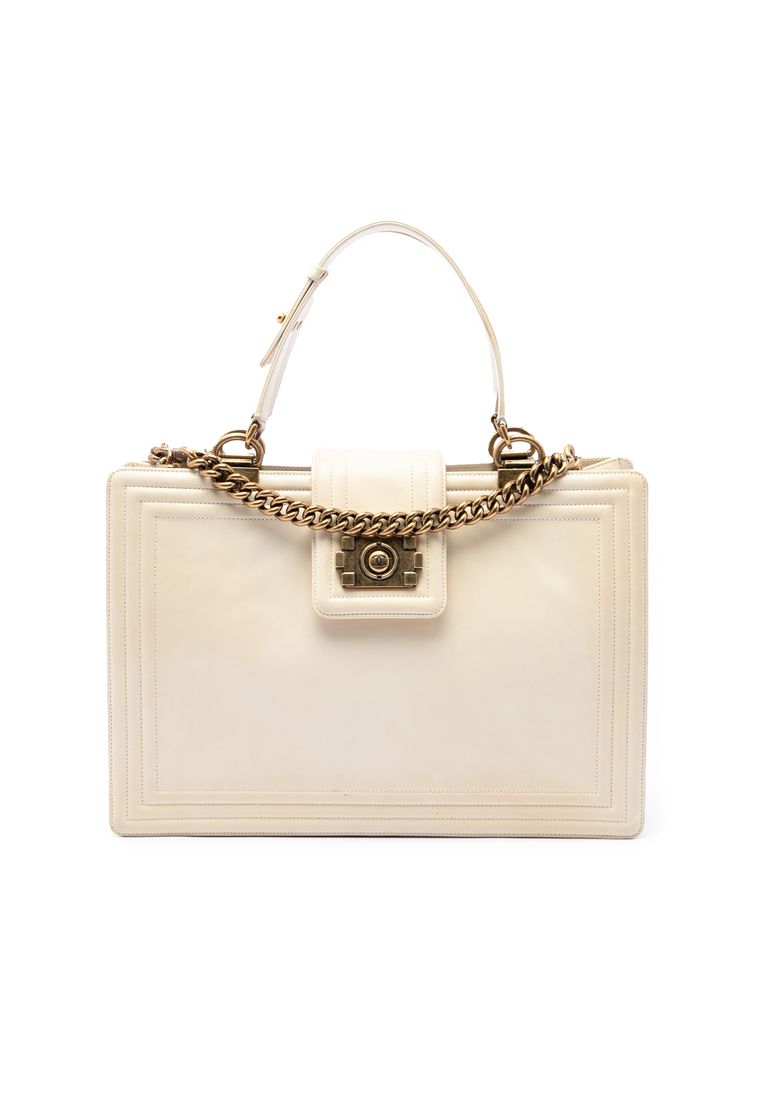 Chanel Pre-Loved Chanel Calfskin Boy Reverso Shopping Tote