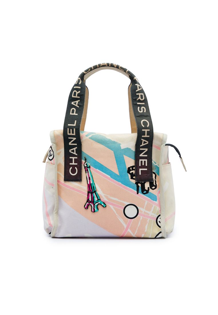 Chanel Pre-Loved Chanel Canvas Eiffel Tower Handbag