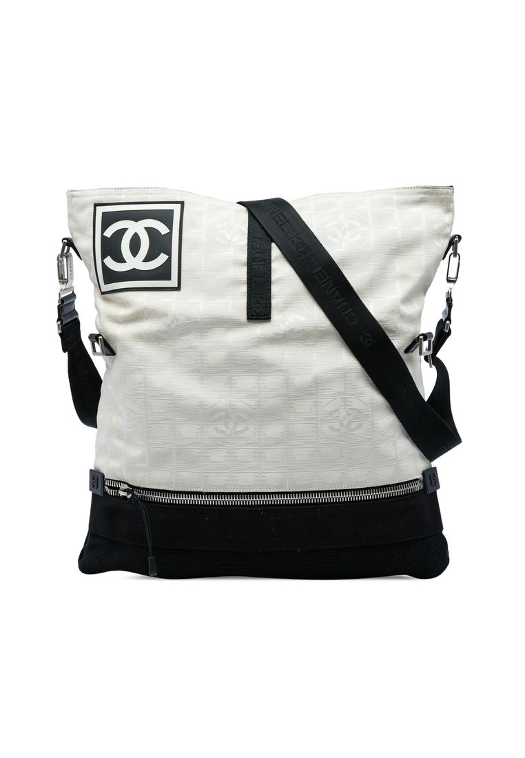 Chanel Pre-Loved Chanel Cc New Travel Line Sports Bicolor Nylon Crossbody