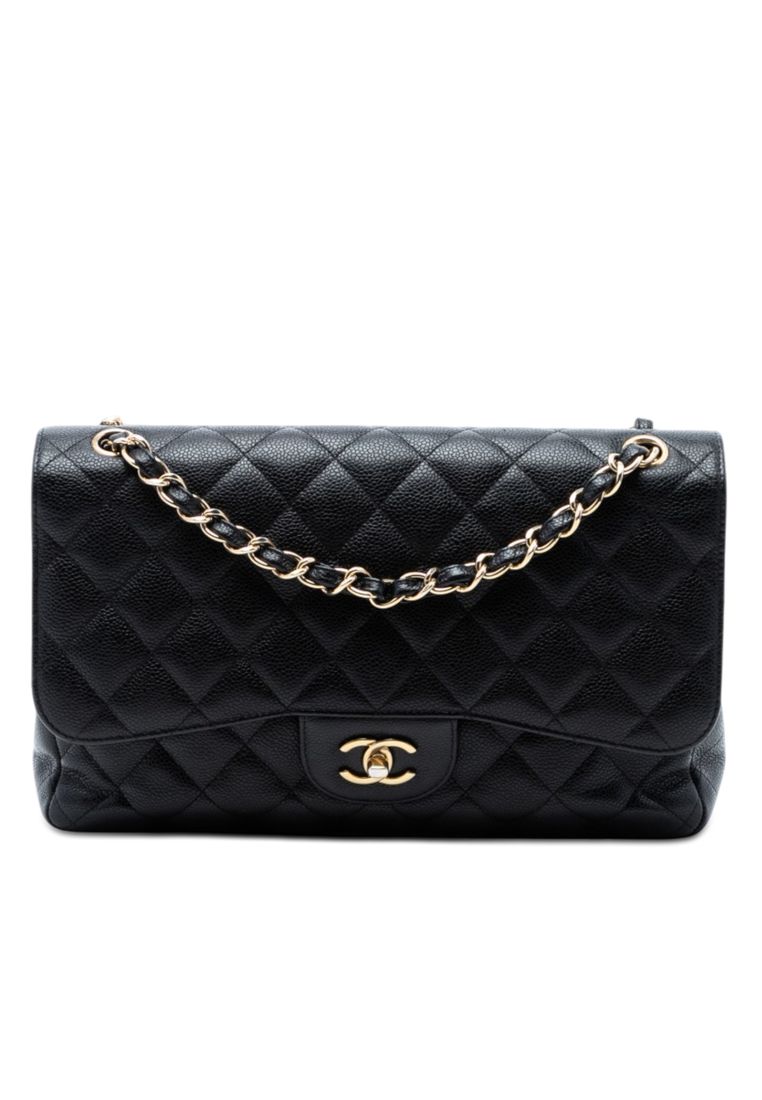 Chanel Pre-Loved Chanel Jumbo Classic Caviar Double Flap