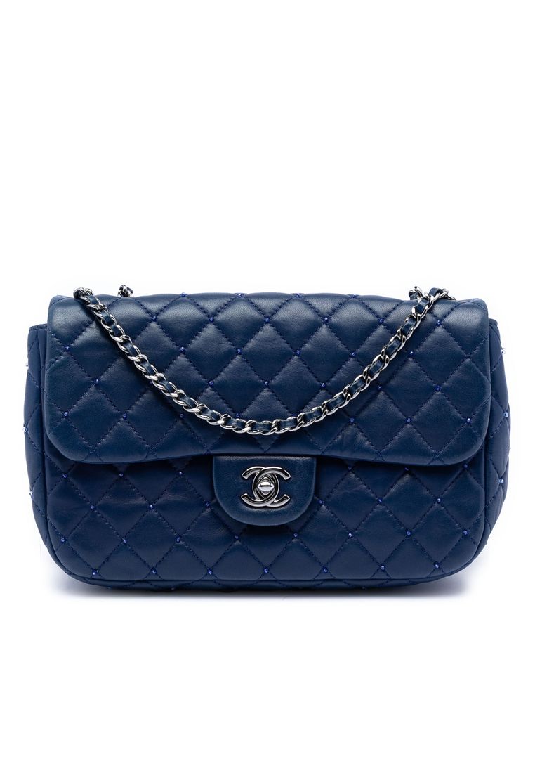 Chanel Pre-Loved Chanel Small Quilted Lambskin Beaded Single Flap
