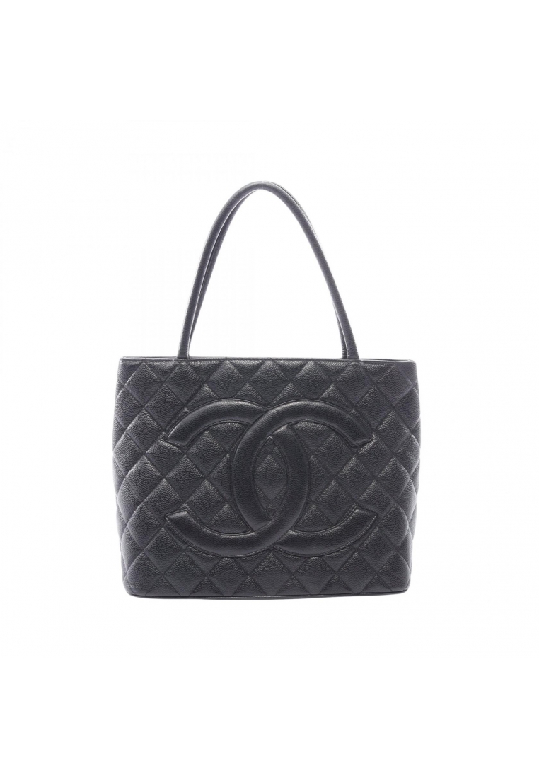 CHANEL Pre-Loved Chanel reissue tote Handbag tote bag Caviar skin black silver hardware