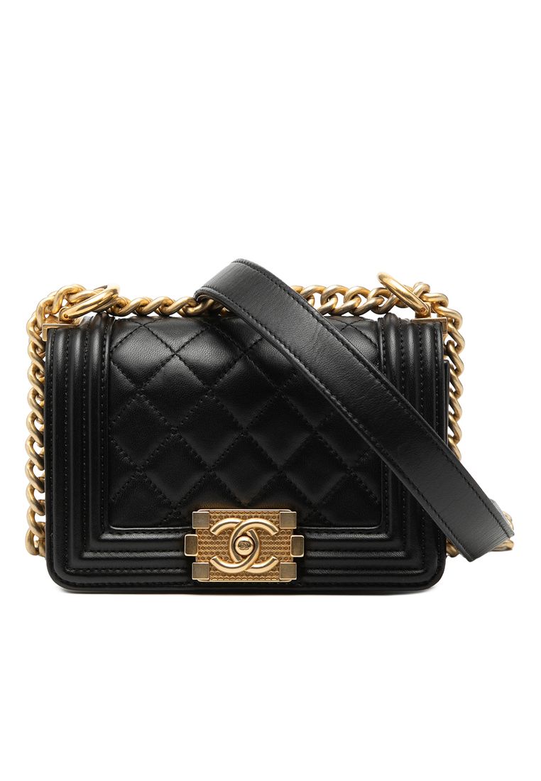 Chanel Pre-Loved Chanel Mini Quilted Lambskin Boy Flap