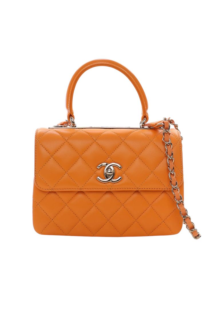 Chanel Pre-Loved Chanel Mini Quilted Lambskin Trendy Cc Top Handle Flap
