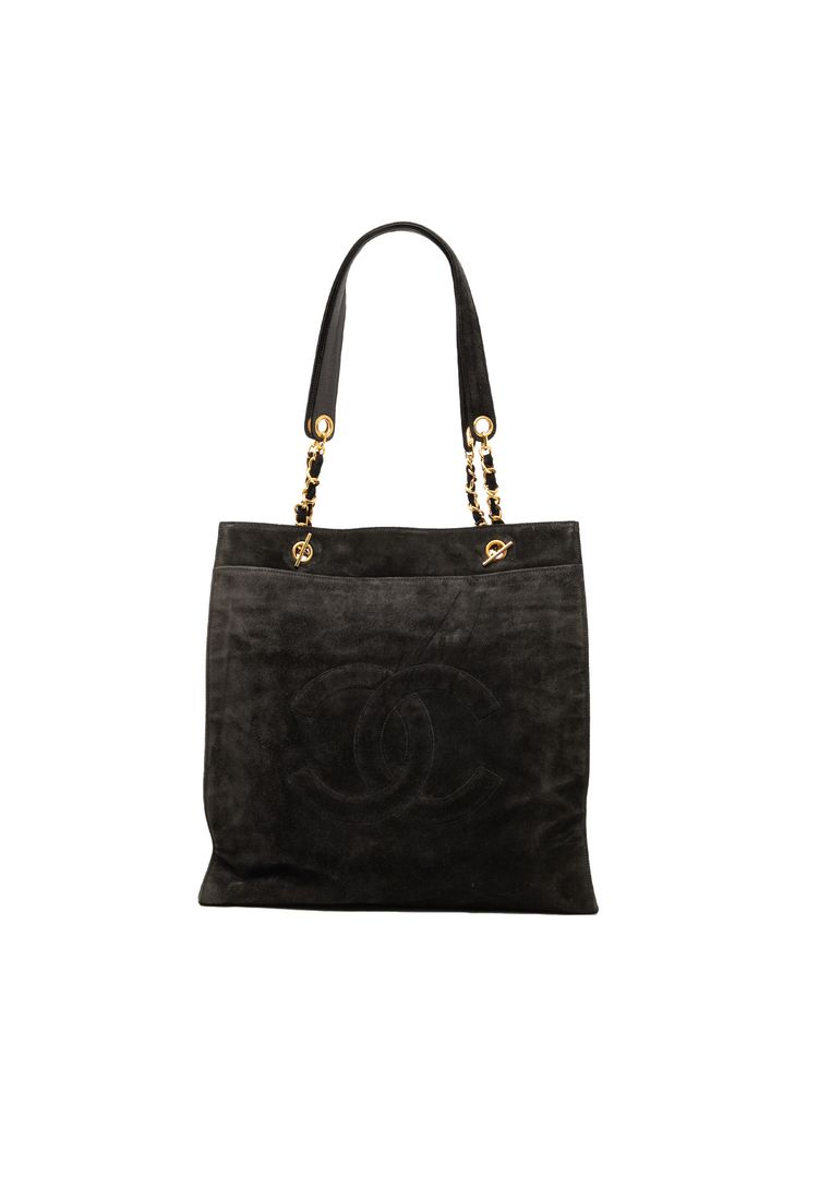 Chanel Pre-Loved Chanel Cc Suede Tote