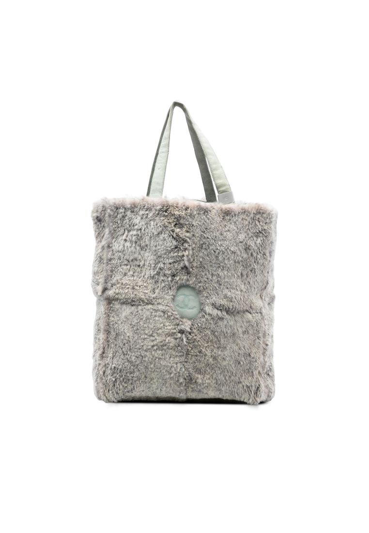Chanel Pre-Loved Chanel Cc Lapin Fur Tote