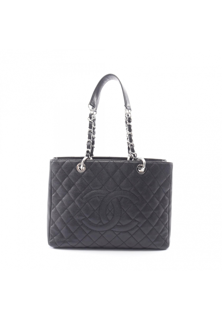 Chanel Pre-Loved Chanel matelasse grand shopping GST chain shoulder bag chain tote bag Caviar skin b