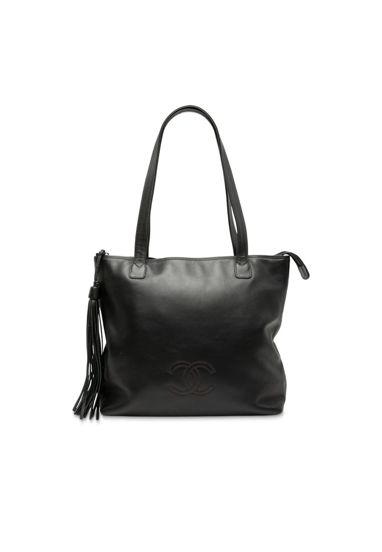 Chanel Pre-Loved Chanel Cc Lambskin Tassel Tote