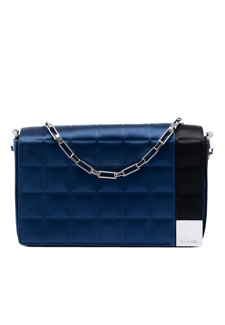 Chanel Pre-Loved Chanel Mini Chocolate Bar Satin Shoulder Bag