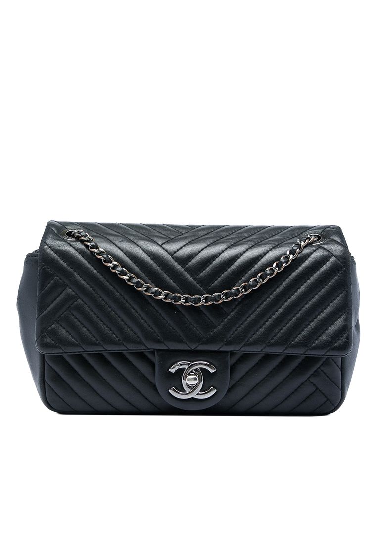 CHANEL Pre-Loved Chanel Small Lambskin Cc Crossing Flap