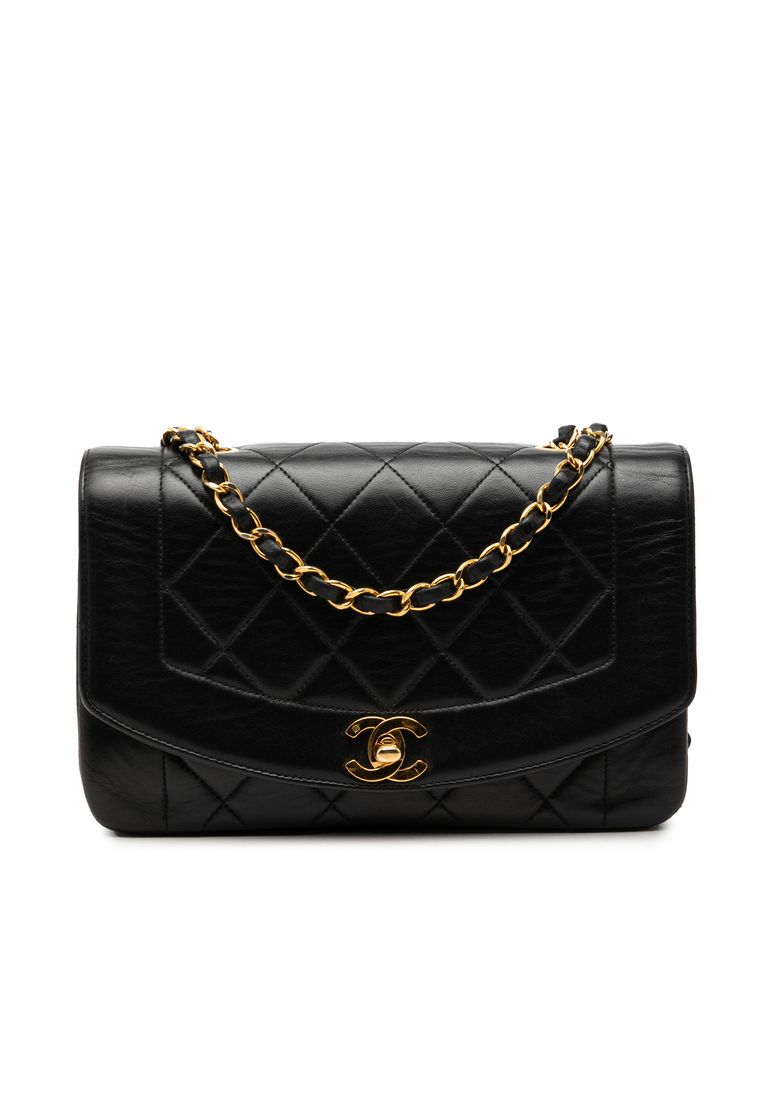 CHANEL Pre-Loved Chanel Small Lambskin Diana Flap