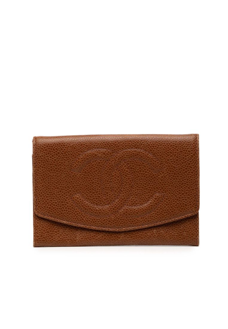 CHANEL Pre-Loved Chanel Cc Caviar Compact Wallet