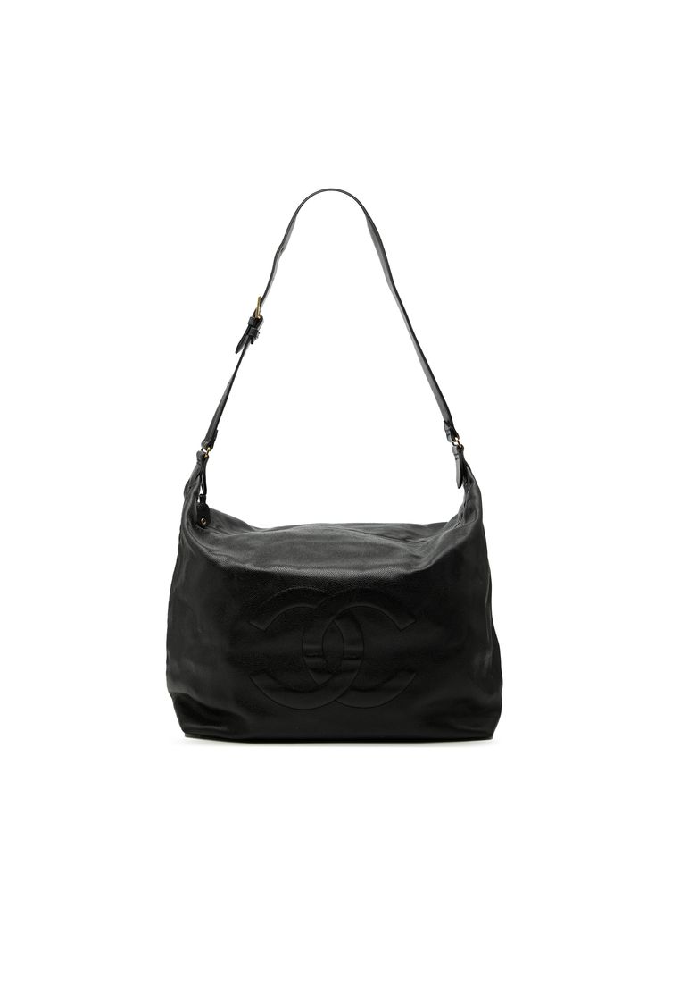 Chanel Pre-Loved Chanel Large Cc Caviar Hobo