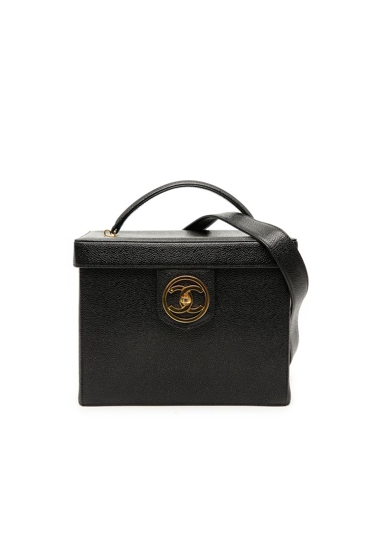 Chanel Pre-Loved Chanel Cc Caviar Vanity Box Case