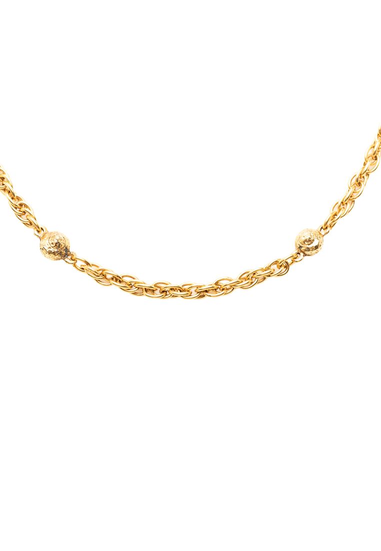 Chanel Pre-Loved Chanel Gold Plated Ball Charms Necklace