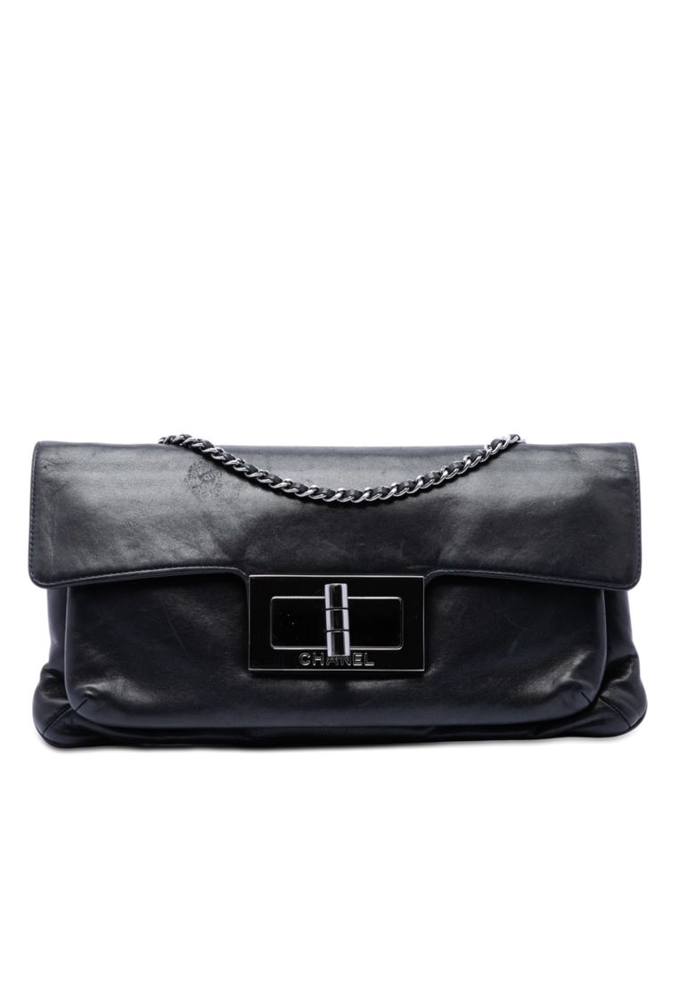 CHANEL Pre-Loved Chanel Lambskin Giant Mademoiselle Turnlock Flap
