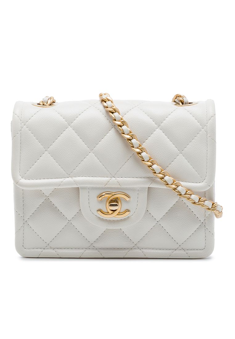 CHANEL Pre-Loved Chanel Mini Quilted Caviar Sweet Flap
