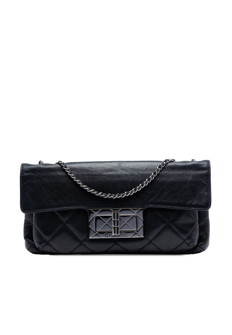 Chanel Pre-Loved Chanel Quilted Lambskin Giant Mademoiselle Turnlock Shoulder Bag