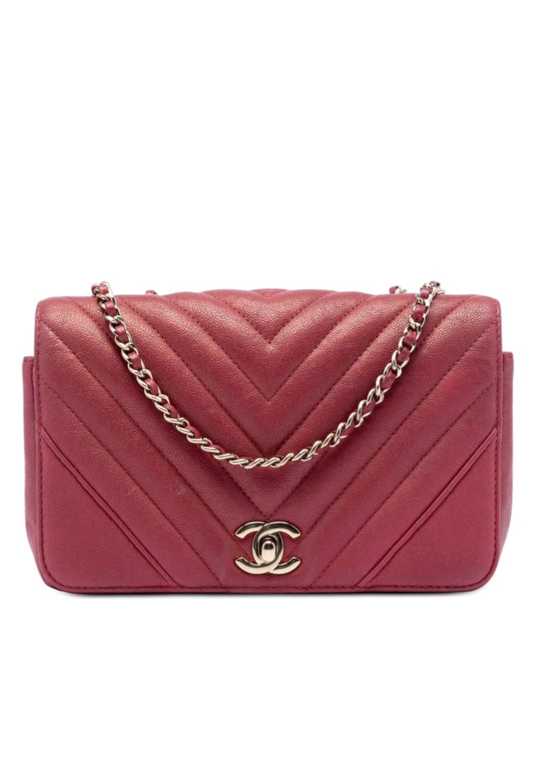 Chanel Pre-Loved Chanel Small Chevron Caviar Statement Flap