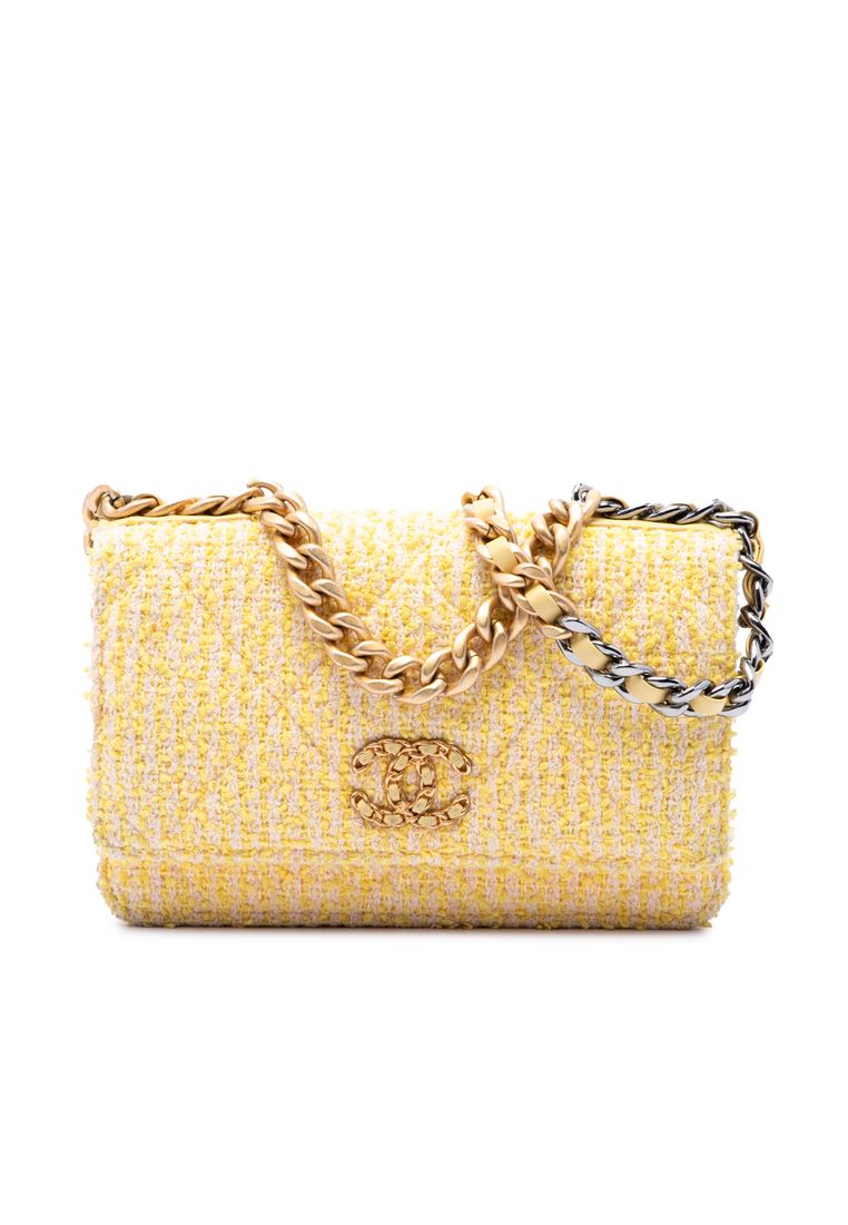 Chanel Pre-Loved Chanel Tweed 19 Wallet On Chain