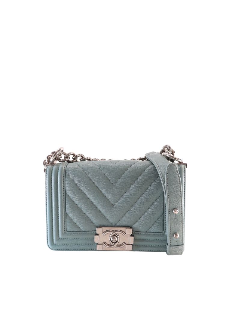 Chanel Pre-Loved Chanel Small Chevron Caviar Boy Flap
