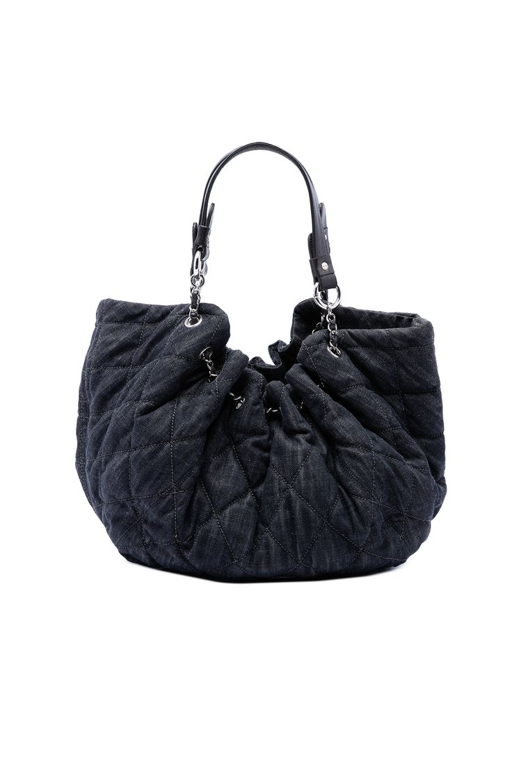 Chanel Pre-Loved Chanel Large Quilted Denim Stretch Spirit Cabas Tote