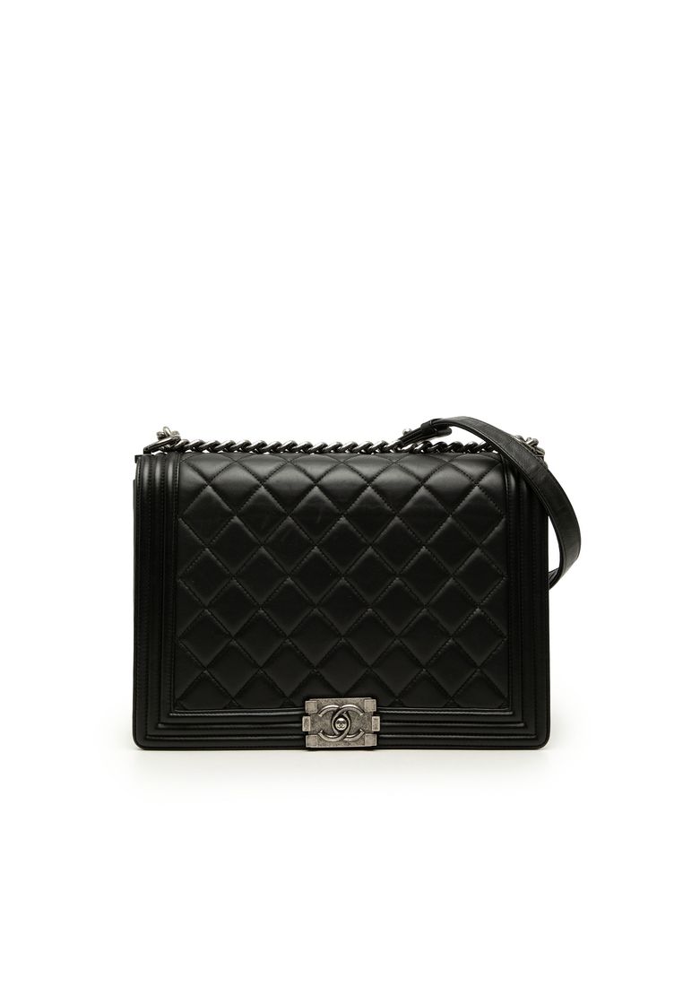 Chanel Pre-Loved Chanel Large Quilted Lambskin Boy Flap