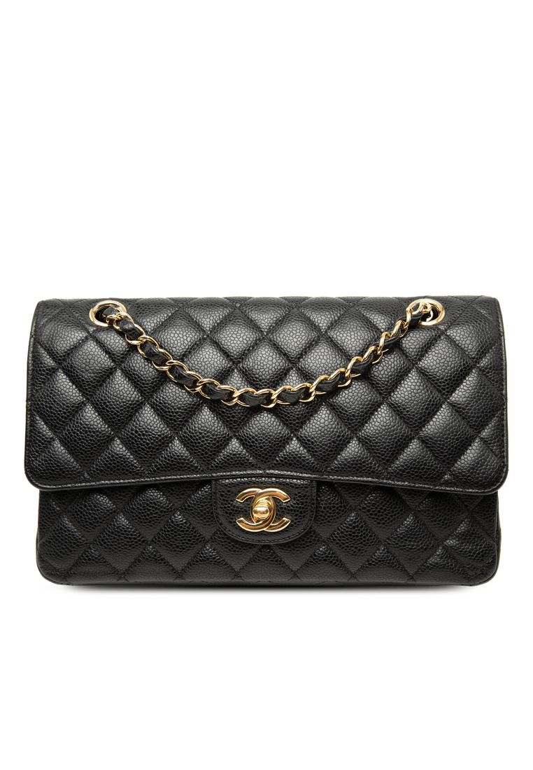CHANEL Pre-Loved Chanel Medium Classic Caviar Double Flap