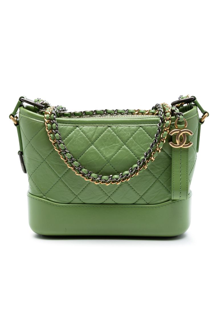 CHANEL Pre-Loved Chanel Small Quilted Aged Calfskin Gabrielle Hobo